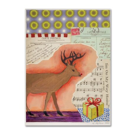 Trademark Fine Art Rachel Paxton 'Rudolph' Canvas Art, 18x24 ALI10739-C1824GG